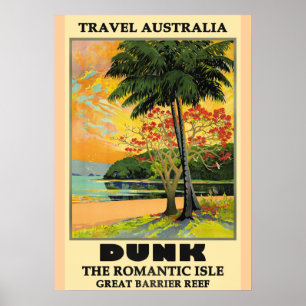 Affiche Voyagez en Australie, Dunk Island,