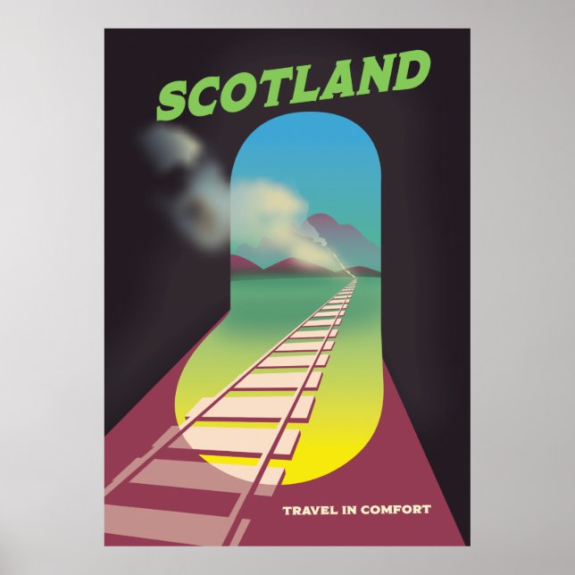 Affiche Voyagez en confort Écosse (Devant)