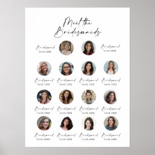 Affiche Voyez le Mariage de Bridesmaids Sign 14