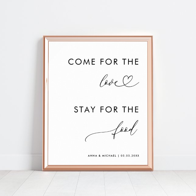 Affiche Voyez pour l'amour Séjour pour la nourriture Maria (Créateur téléchargé)