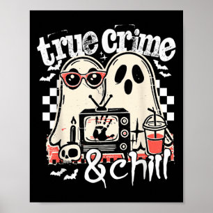 Affiche Vrai Crime Et Détente Drôle Halloween, Gentil Fant