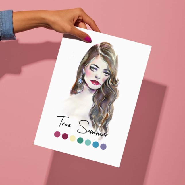 Affiche Vrai type été Analyse couleur saisonnière Art (Créateur téléchargé)