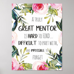 Affiche Vraiment grand mentor Cadeau Mentor Appréciation C