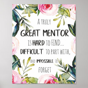 Affiche Vraiment grand mentor Cadeau Mentor Appréciation C