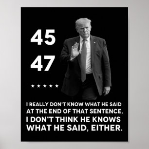 Affiche Vraiment ne sais pas ce qu'il a dit à la fin de ce