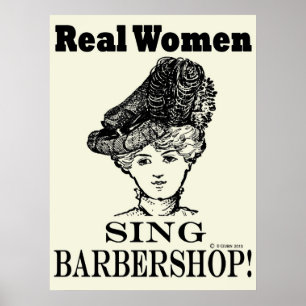 Affiche Vrais femmes chante Barbershop