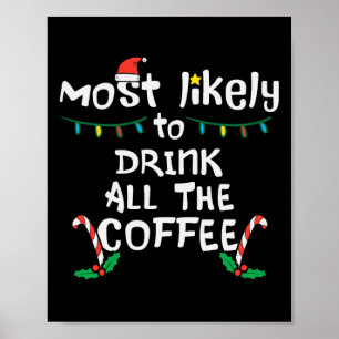 Affiche Vraisemblablement Boire Tout Café Noël Noël Famill