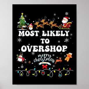 Affiche Vraisemblablement Overshop Shopping Famille Crew N
