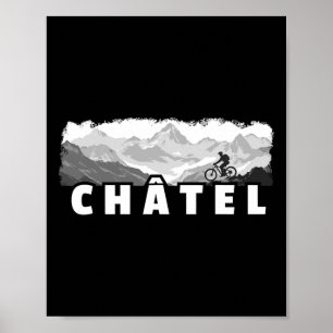 Affiche VTT Châtel France Cyclisme