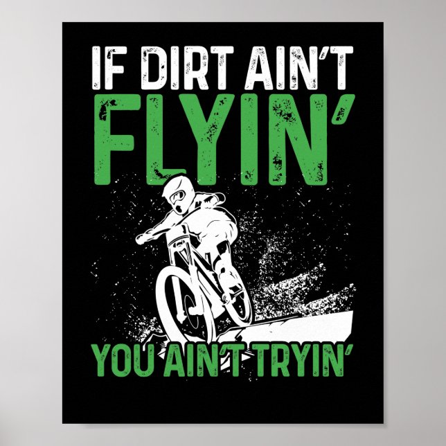 Affiche VTT Cyclisme Si Idée Aint Flyin You (Devant)