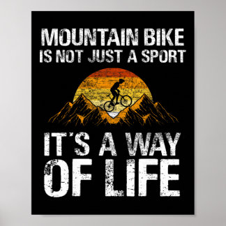 Affiche VTT Descente - Vélo Tout Terrain VTT