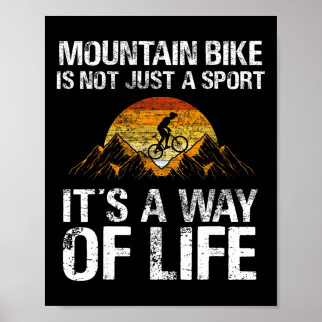 Affiche VTT Descente - Vélo Tout Terrain VTT  (Devant)