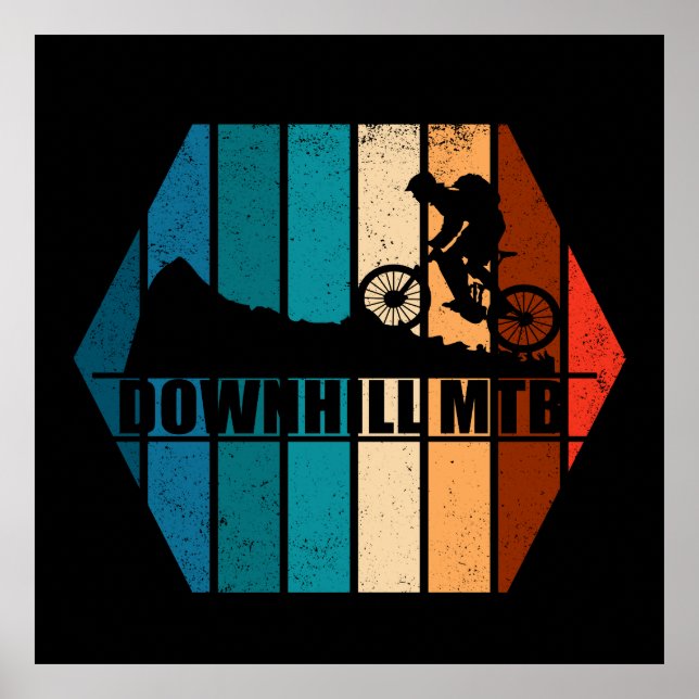 Affiche VTT Downhill mtb (Devant)