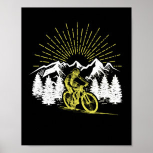 Affiche VTT drôle vélo MTB