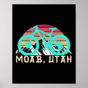 Affiche VTT Moab Utah pour la randonnée en VTT