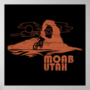Affiche Vtt Moab - Utah Vélo de montagne
