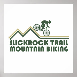 Affiche Vtt Mountain Biking - Slickrock Trails Utah