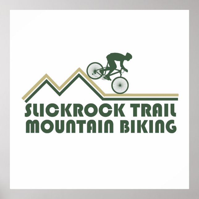 Affiche Vtt Mountain Biking - Slickrock Trails Utah (Devant)