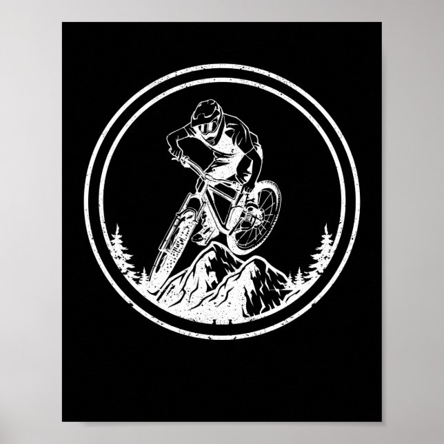 Affiche VTT Rider Downhill VTT VTT Bi (Devant)