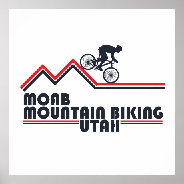 Affiche Vtt Utah - Moab Vélo Tout Terrain (Devant)