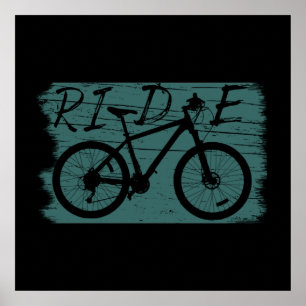 Affiche vtt vintage