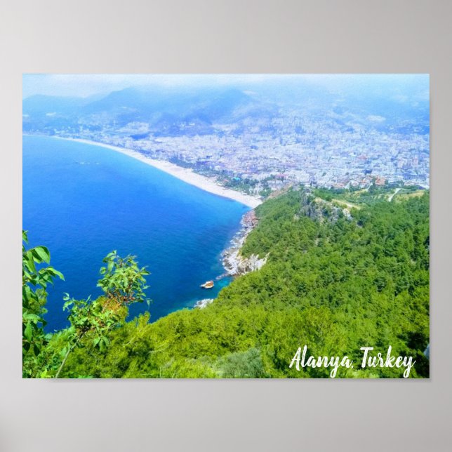 Affiche Vue à Alanya, Turquie (Devant)