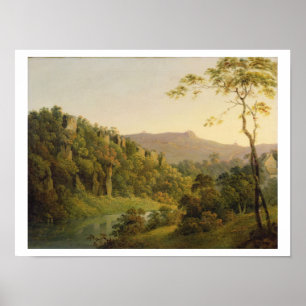 Affiche Vue à Matlock Dale, regardant vers la roche noire