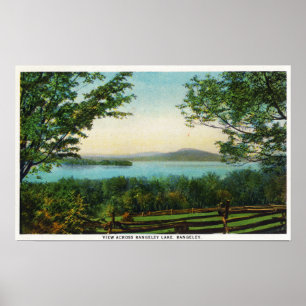 Affiche Vue à travers le lac Rangeley