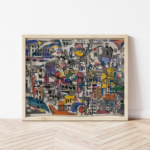 Affiche Vue à vol d'oiseau de NYC   Joaquín Torres-García