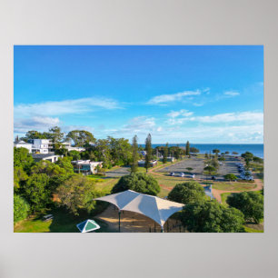 Affiche Vue aérienne de la réserve de loisirs Wellington P