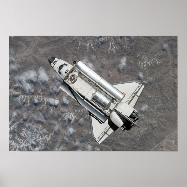 Affiche Vue aérienne de Space Shuttle Discovery (Devant)