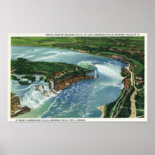 Affiche Vue aérienne de toute la Niagara Falls 2