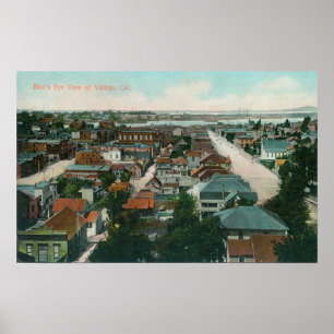 Affiche Vue aérienne du CityVallejo, CA