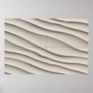 Affiche Vue aérienne du désert