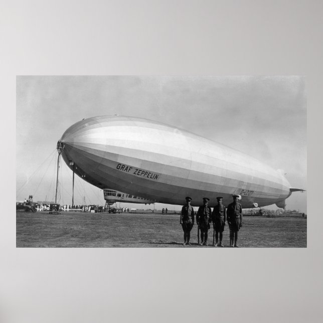 Affiche Vue Blimp de la pointe de fermeture Zeppelin (Devant)