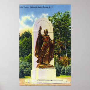 Affiche Vue commémorative du père Jogues