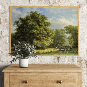 Affiche Vue dans la forêt Bentheim par George Andries Roth