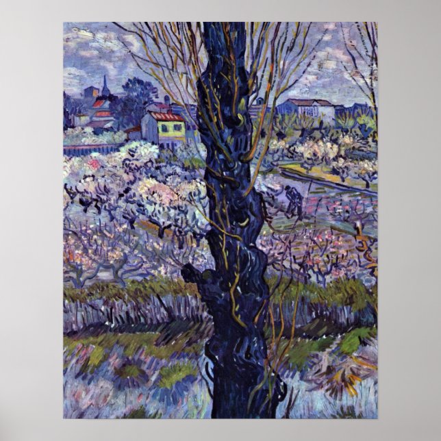 Affiche Vue d'Arles par Vincent Willem van Gogh (Devant)