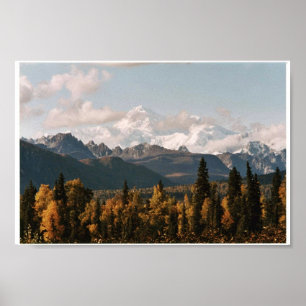 Affiche Vue d'automne de Denali, Mt. McKinley