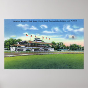 Affiche Vue de caniveau de support grand, Chambre de club,