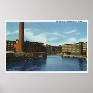 Affiche Vue de certaines usines textiles
