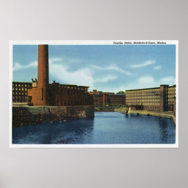 Affiche Vue de certaines usines textiles (Devant)
