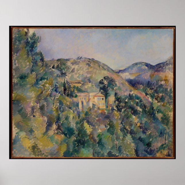 Affiche Vue de Cézanne sur le Domaine Saint-Joseph (Devant)