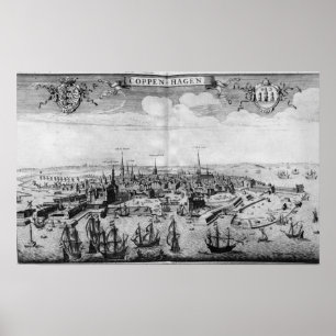 Affiche Vue de Copenhague