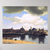 Vue de Delft par Johannes Vermeer (vers 1660)