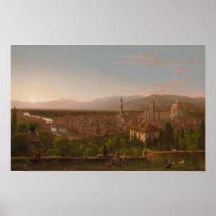 Affiche Vue de Florence — Thomas Cole