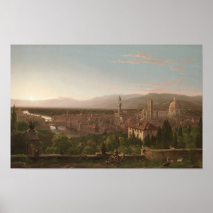 Affiche Vue de Florence — Thomas Cole Imprimer