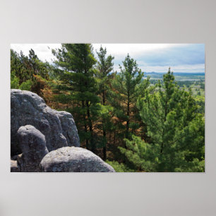 Affiche Vue de Forest Valley à Castle Mound