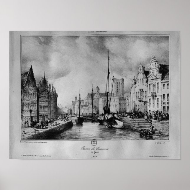 Affiche Vue de Gand (Devant)