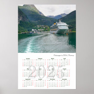 Affiche Vue de Geiranger en 2014, Norvège
